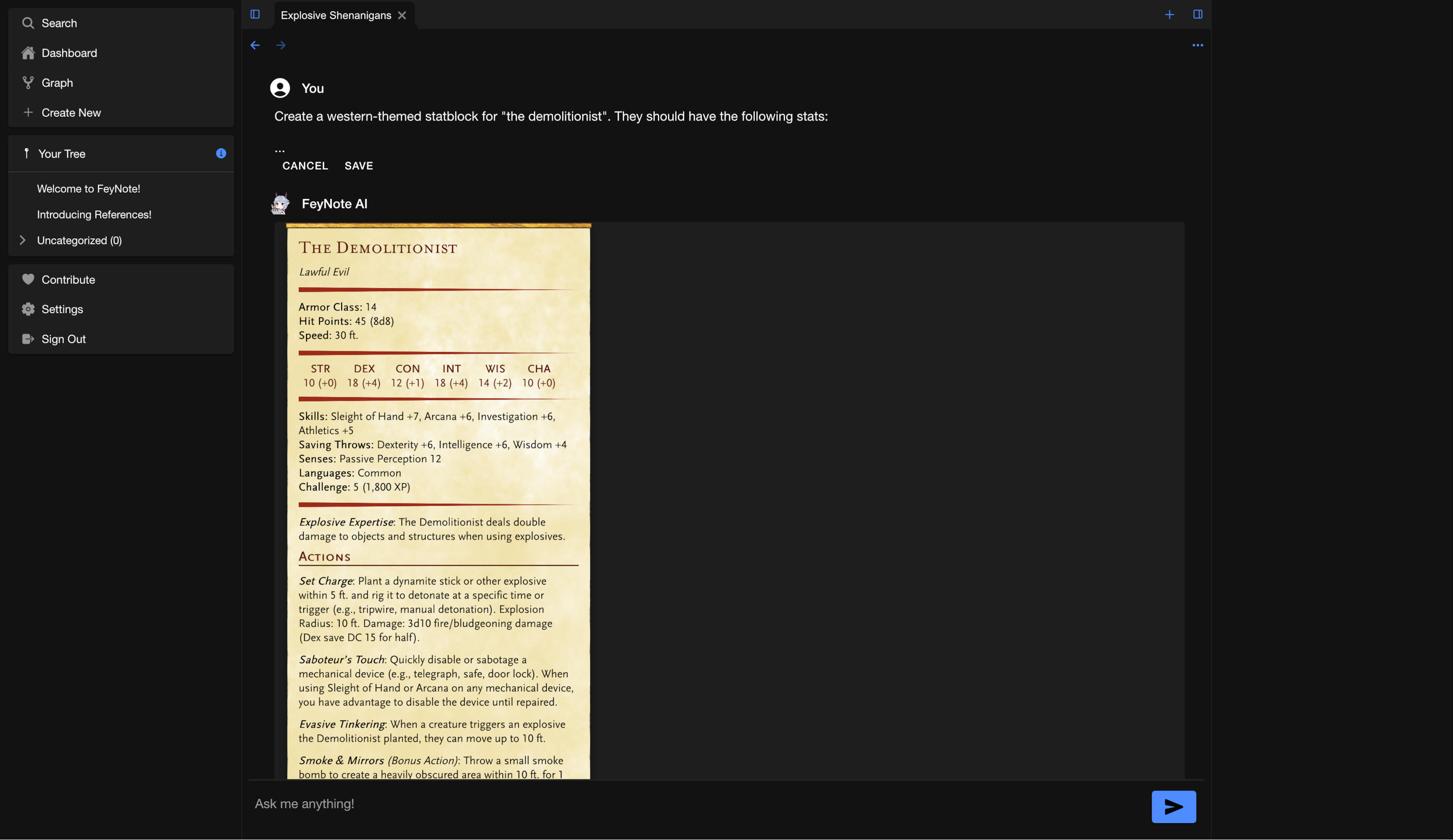 FeyNote AI Thread